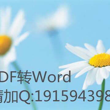 PDF文件转换Word